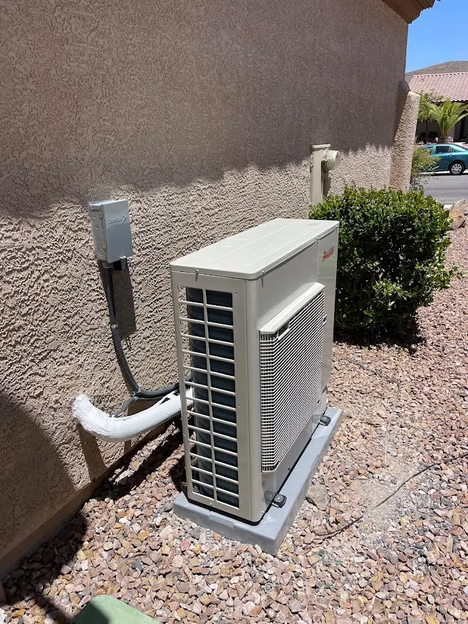Residential air conditioning condenser unit in LaFayette